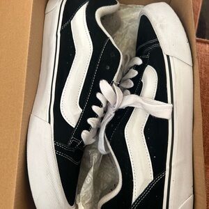 Vans Black and White Skool Sneakers